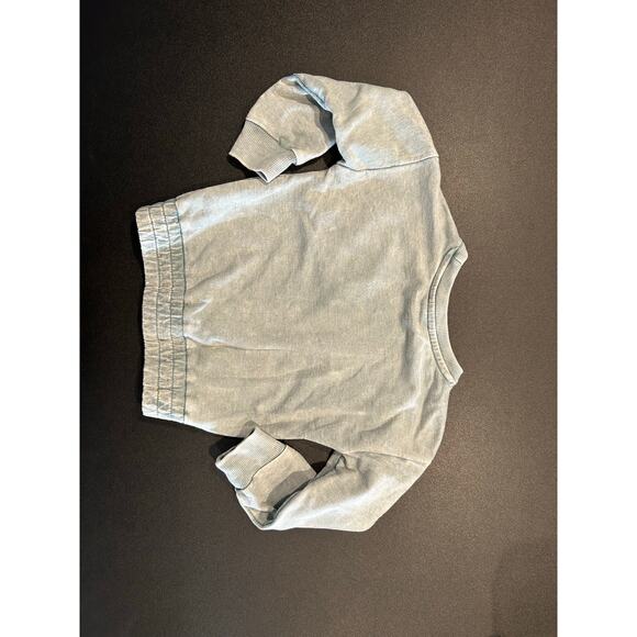 Jessica Simpson Toddler 3T Two-Piece Acid Wash Sweat Set – Light Blue/Gray - Picture 4 of 9